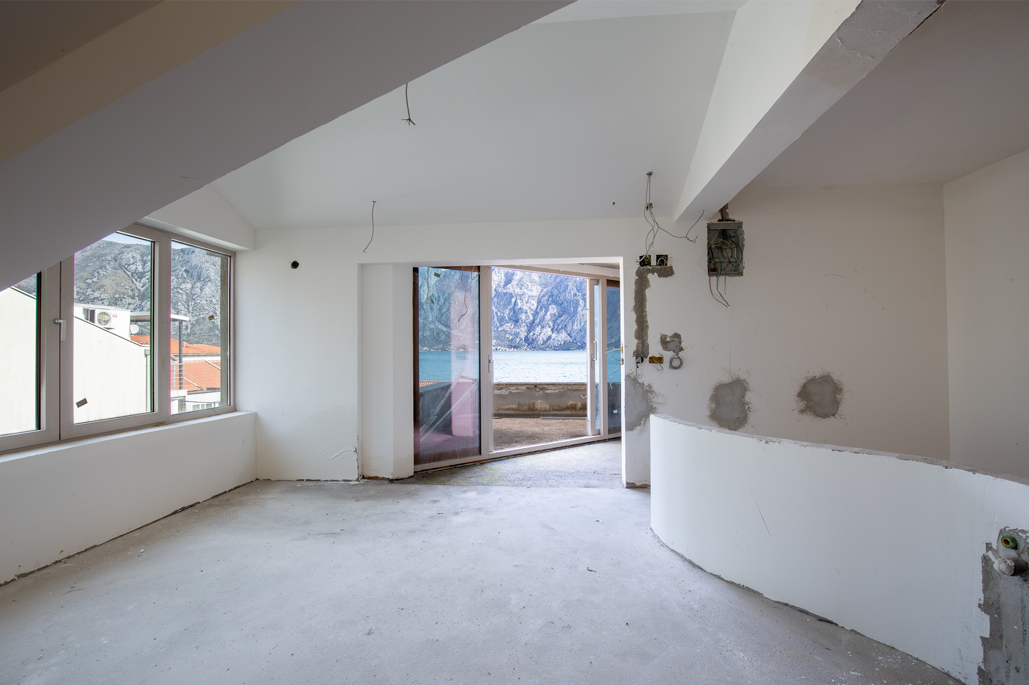 Three-storey house with a view of  the Bay of Kotor