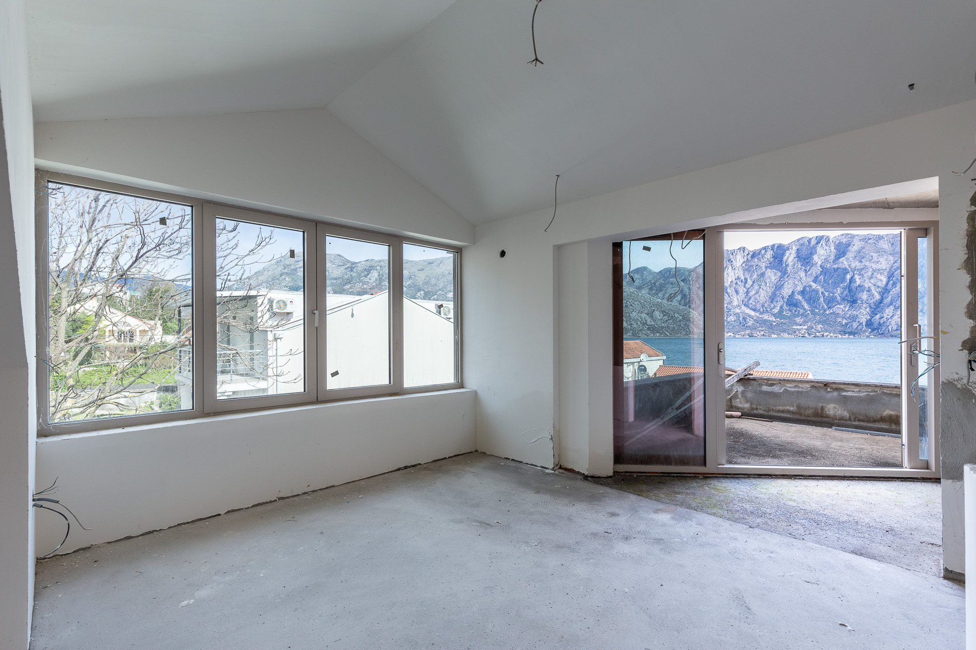 Three-storey house with a view of  the Bay of Kotor