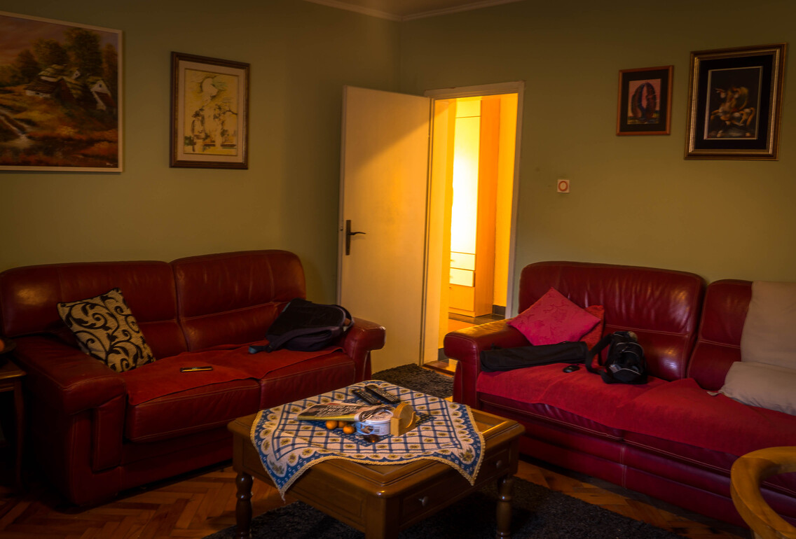 House with a plot and a panoramic view of Budva