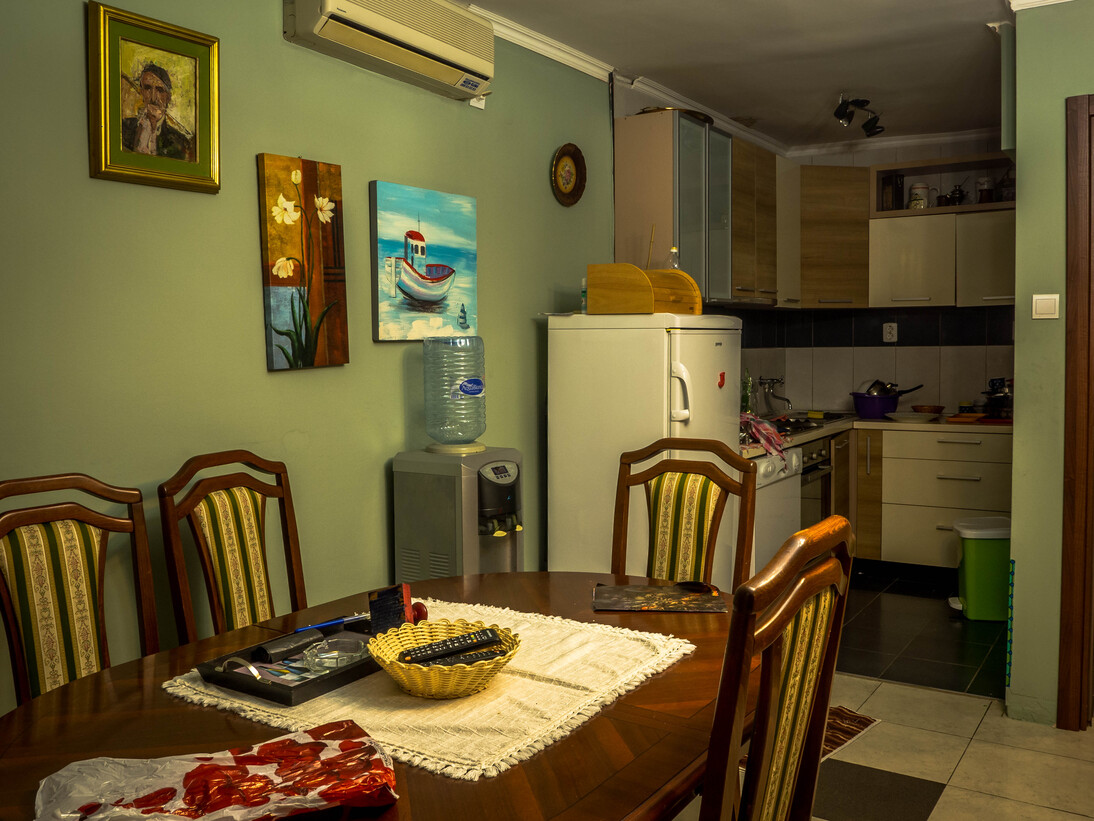 House with a plot and a panoramic view of Budva