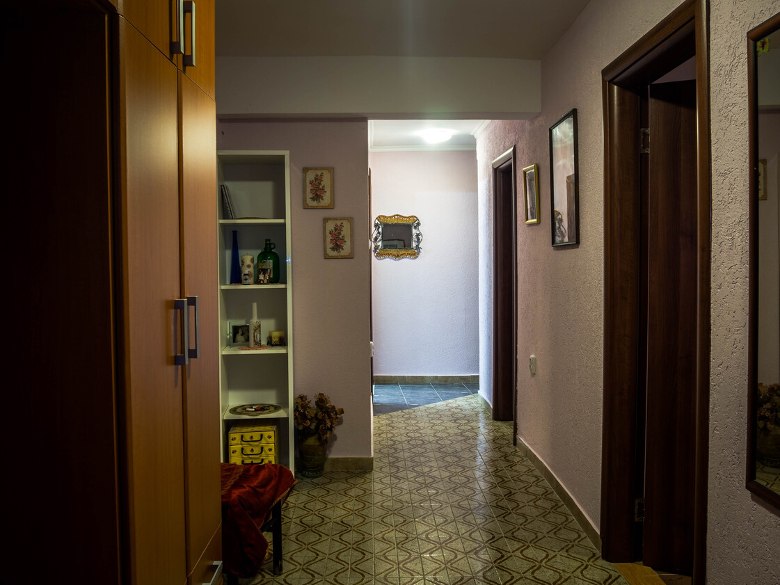 House with a plot and a panoramic view of Budva