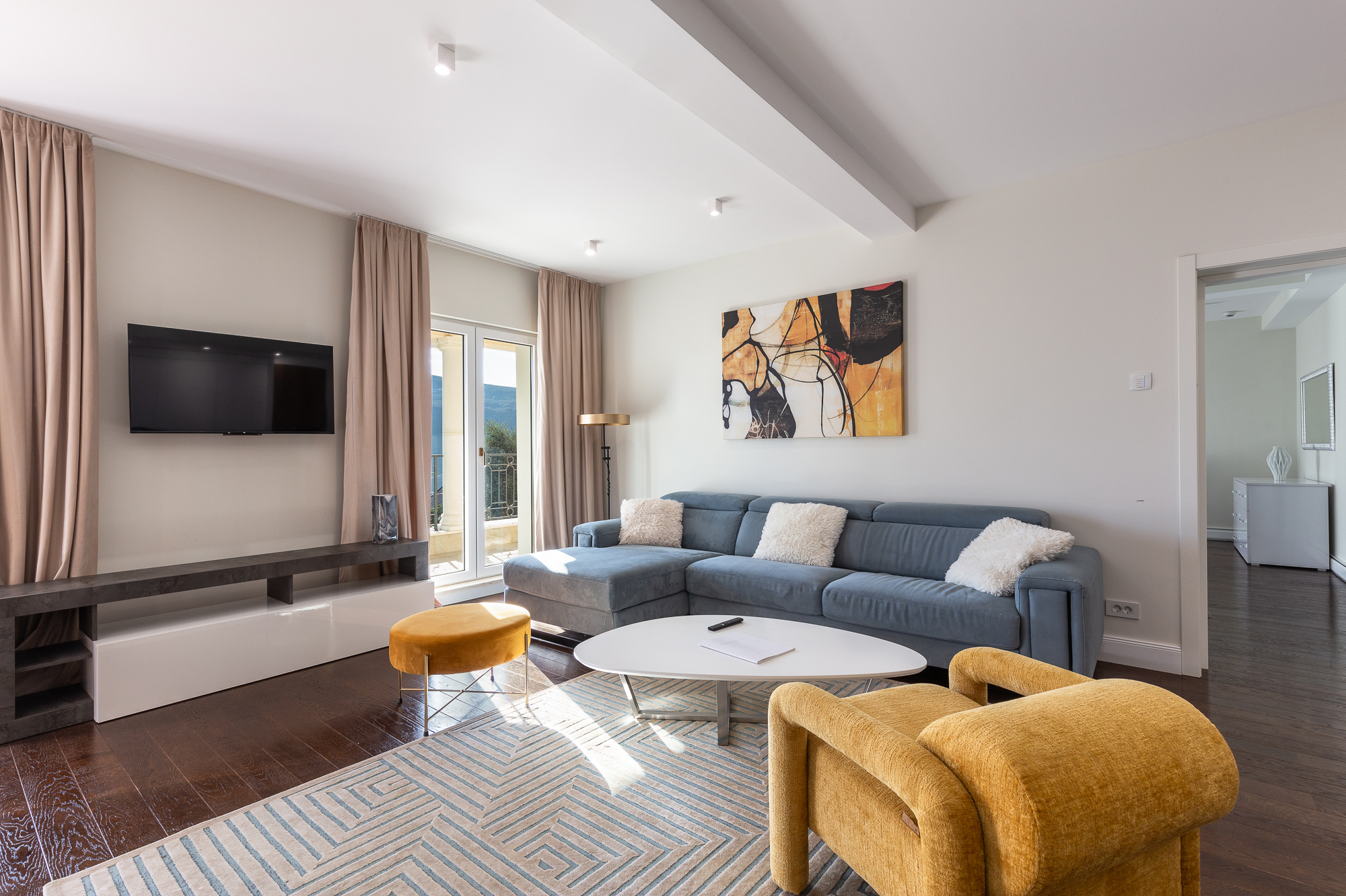 For sale new villas in a complex overlooking the Bay of Kotor