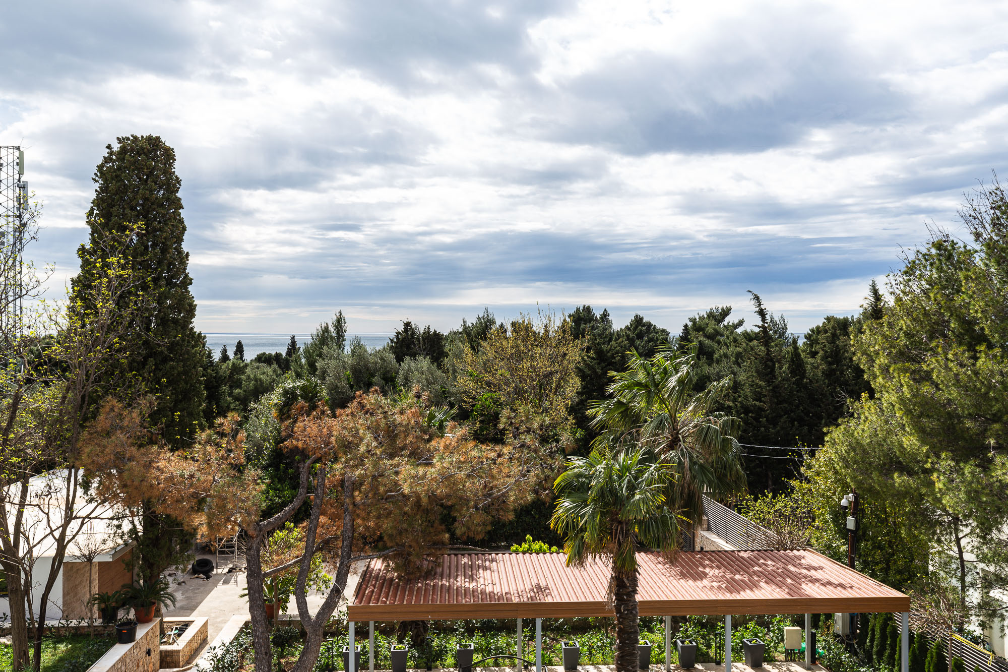 Luxurious three-storey villa with a large yard