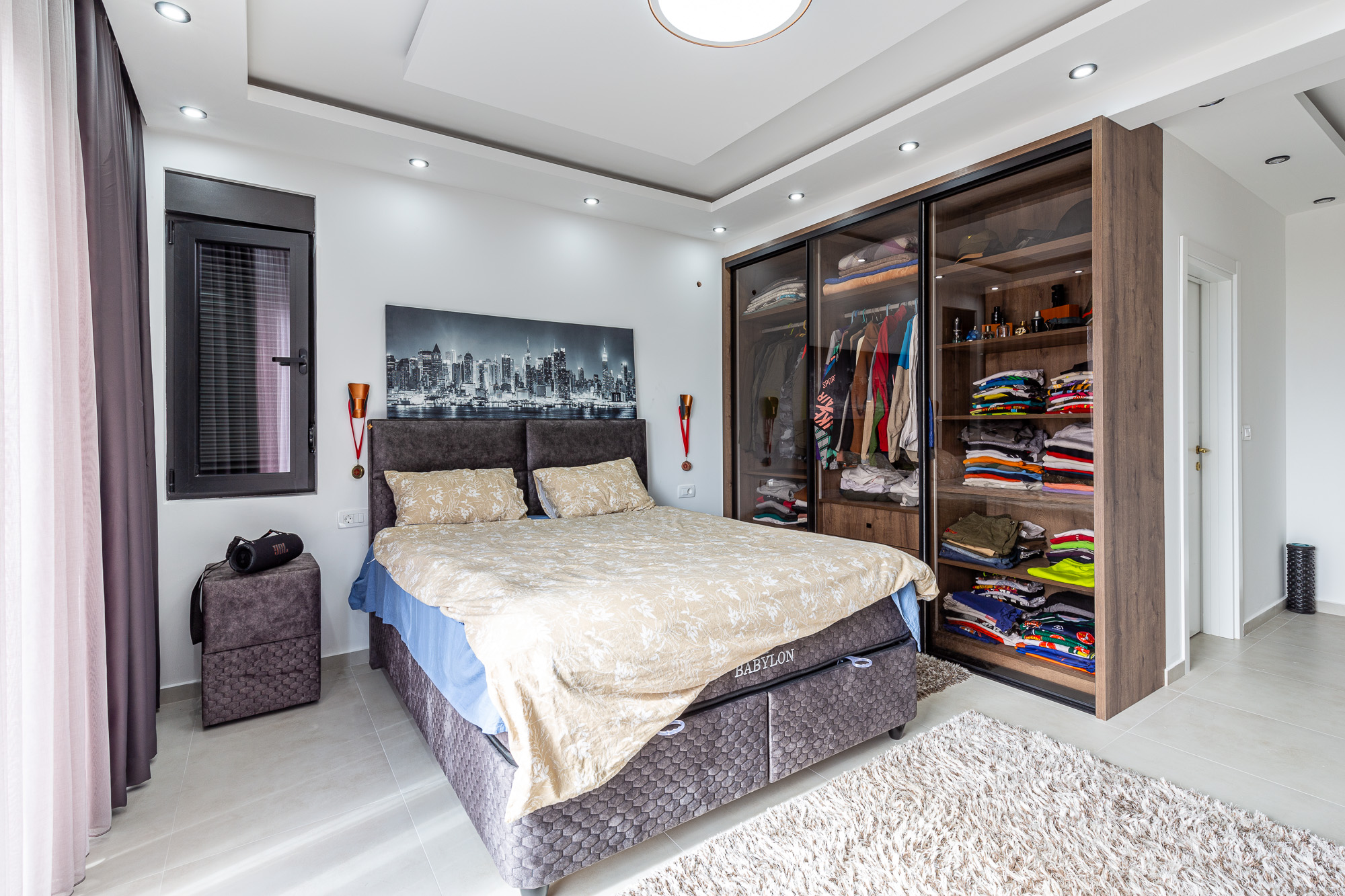 Luxurious three-storey villa with a large yard