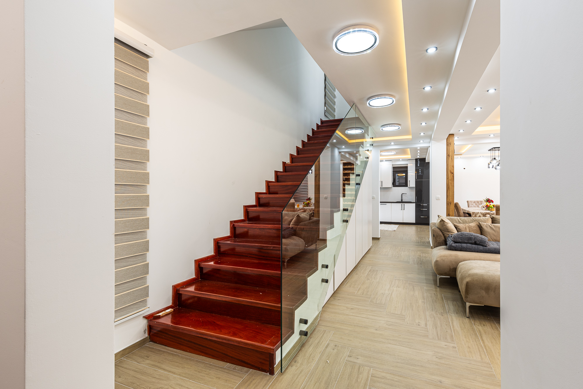 Luxurious three-storey villa with a large yard