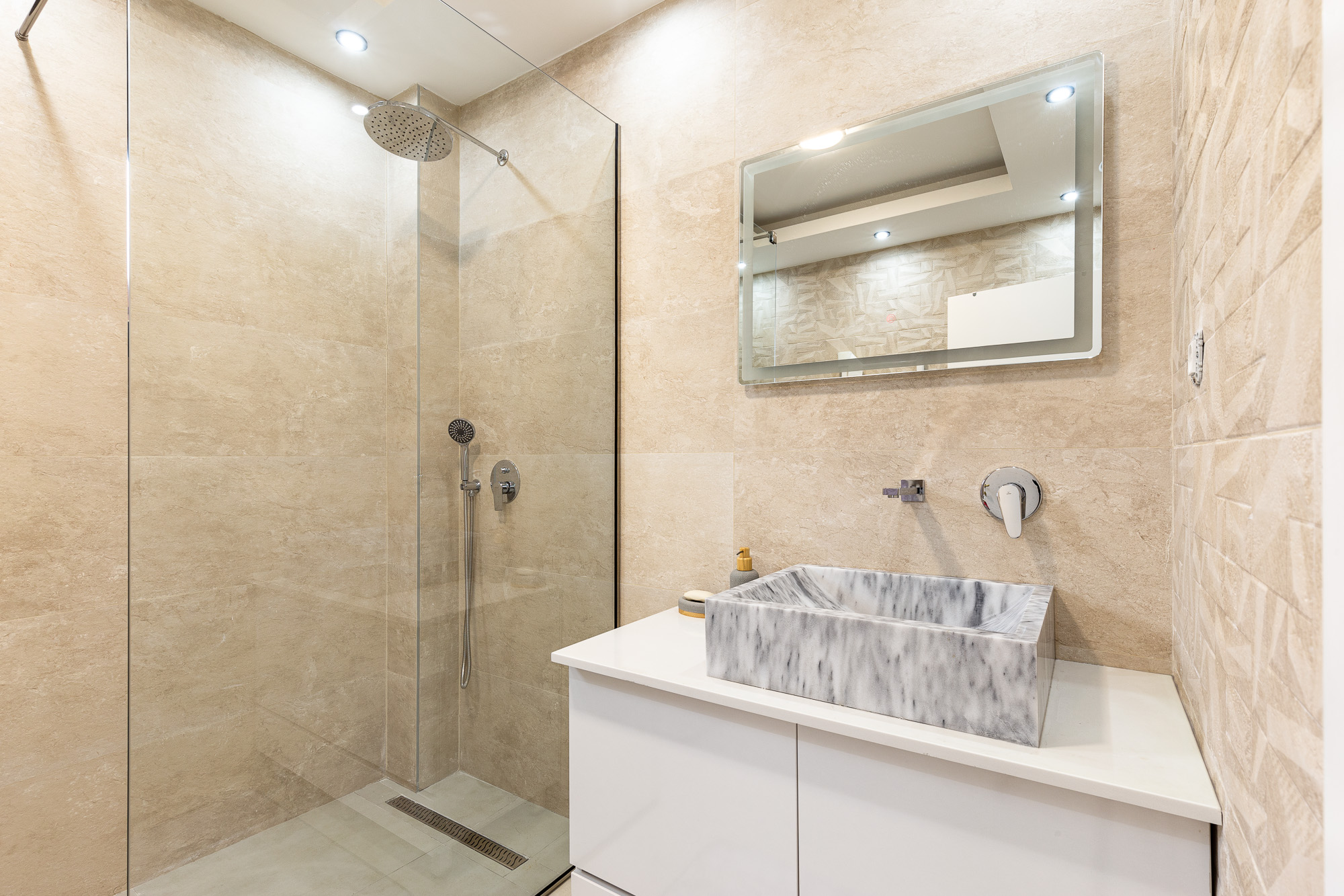 Luxurious three-storey villa with a large yard