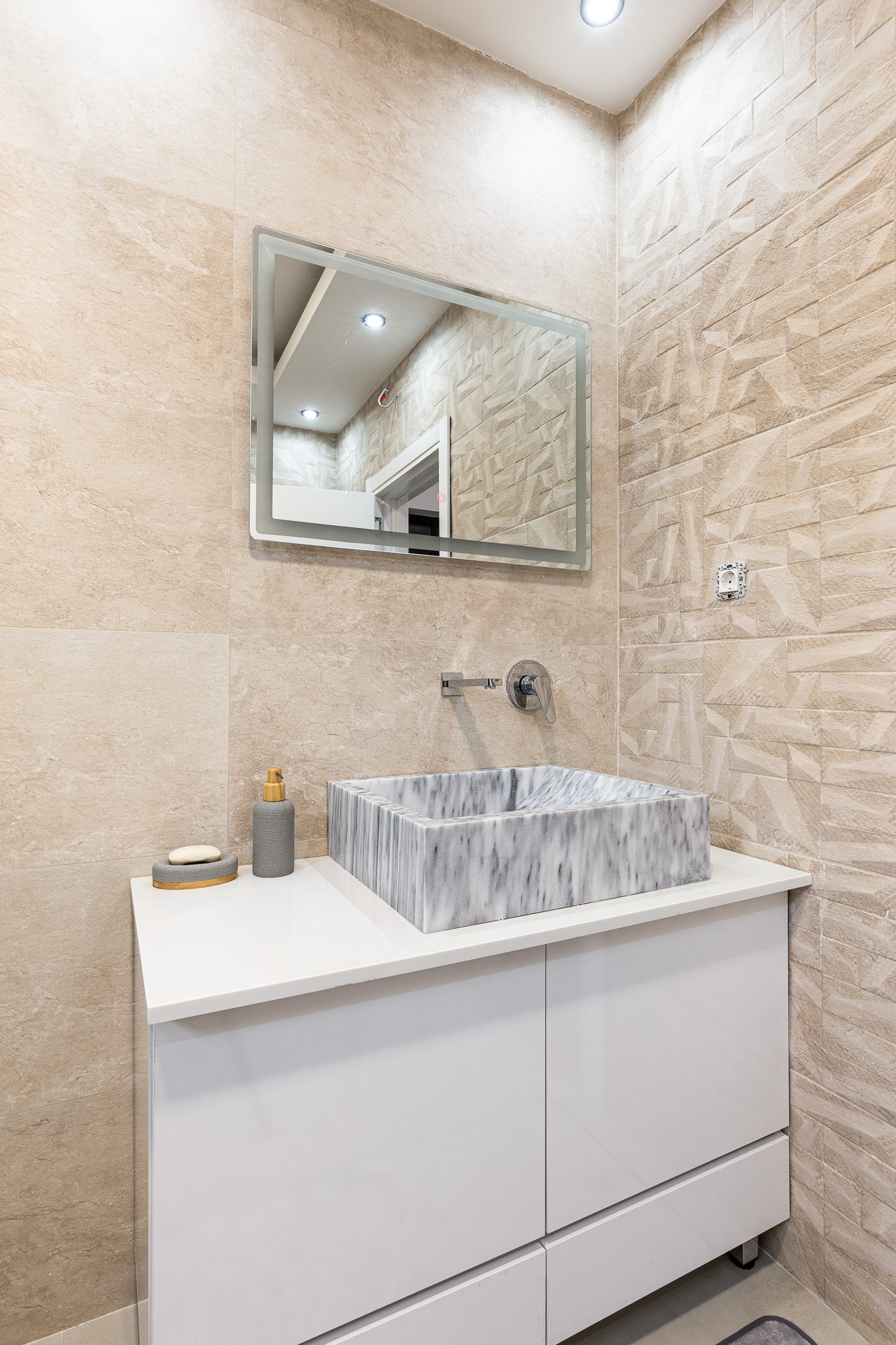 Luxurious three-storey villa with a large yard