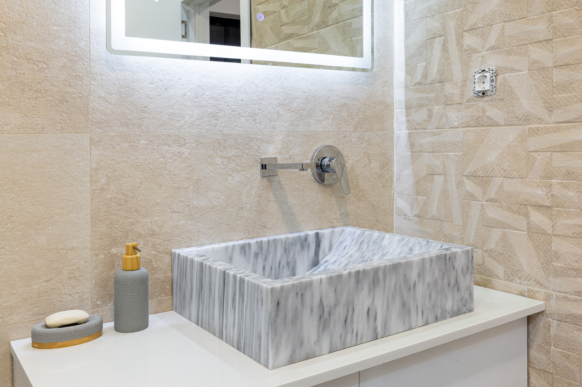 Luxurious three-storey villa with a large yard