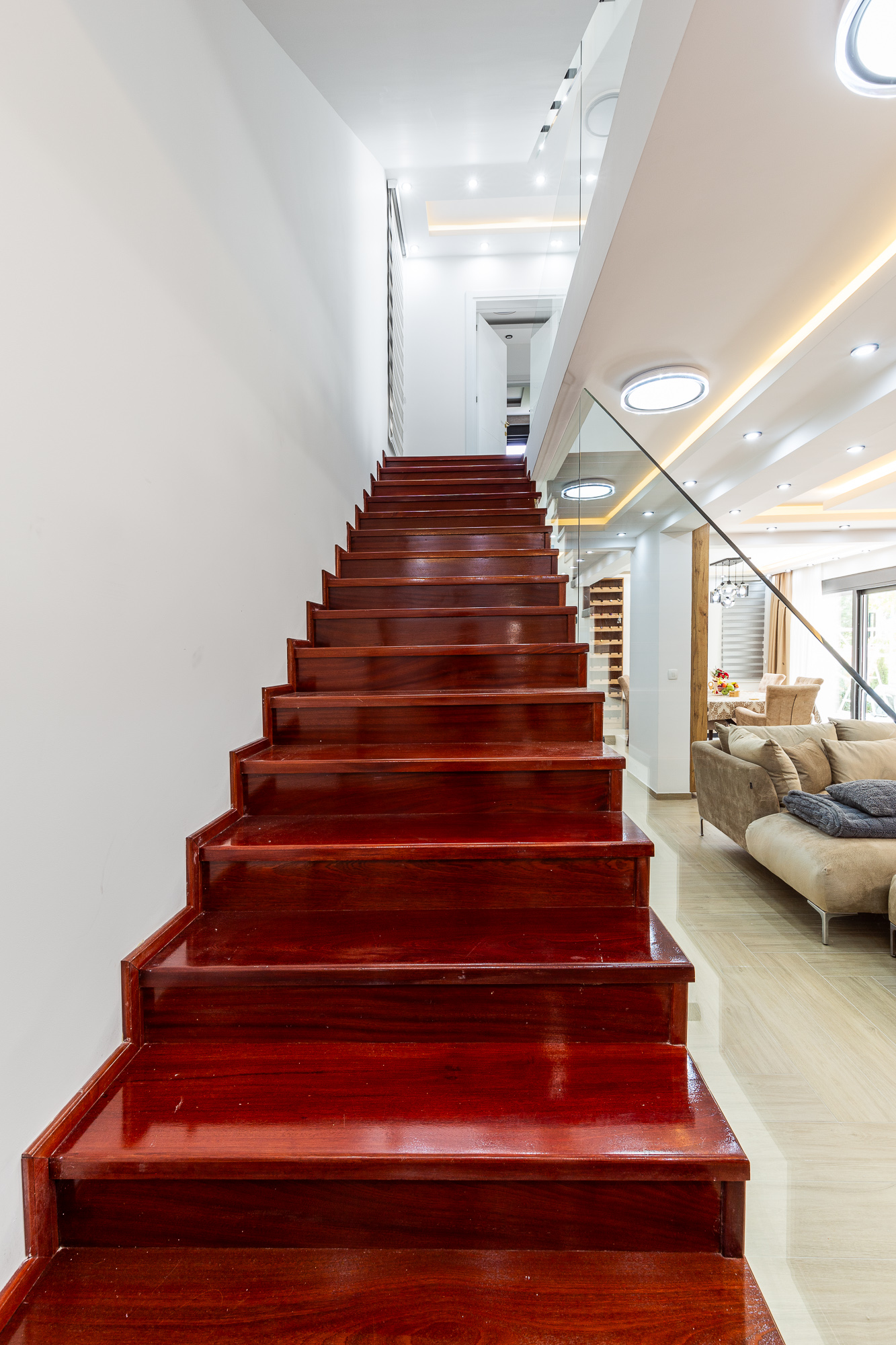 Luxurious three-storey villa with a large yard