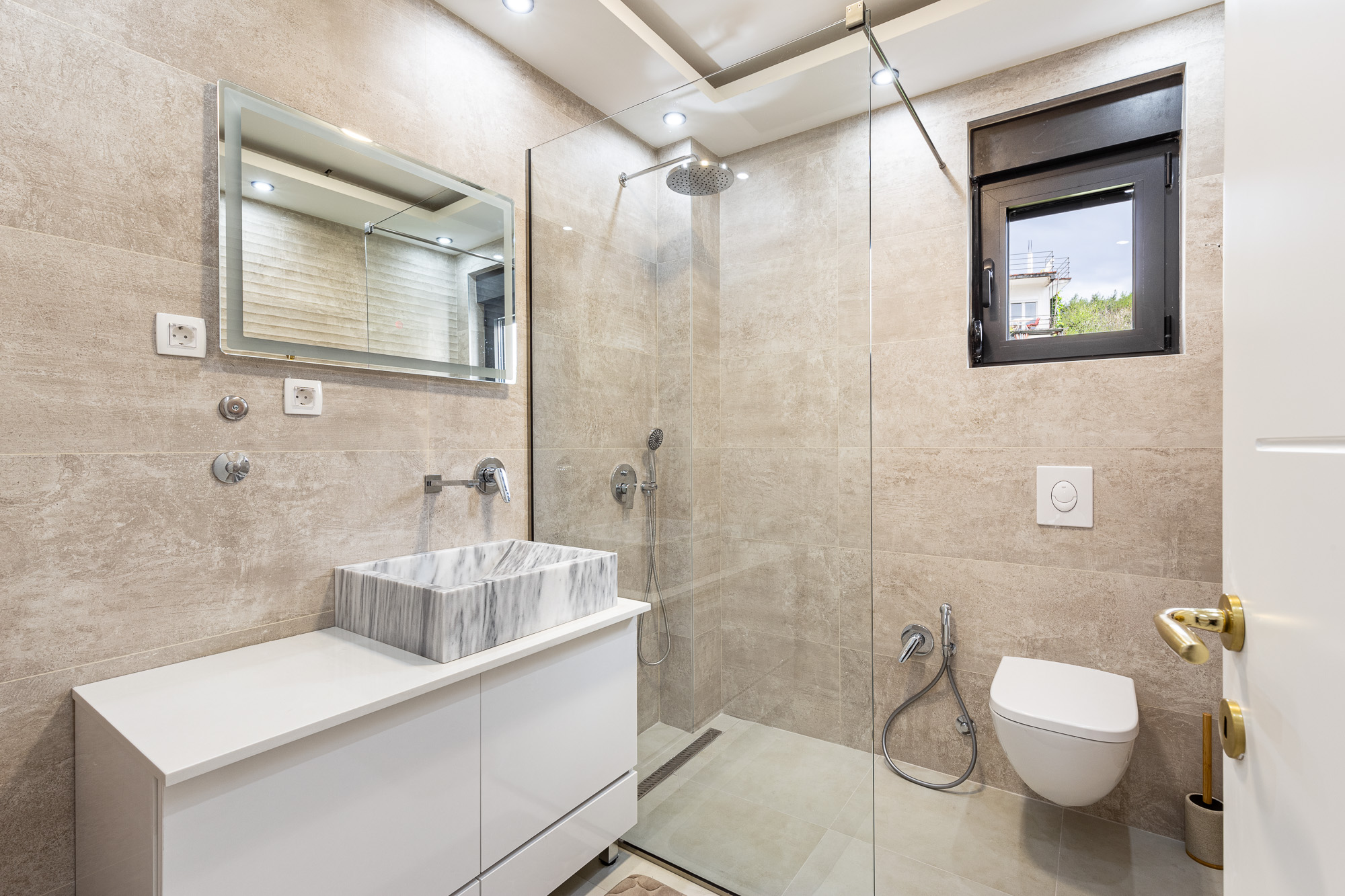 Luxurious three-storey villa with a large yard