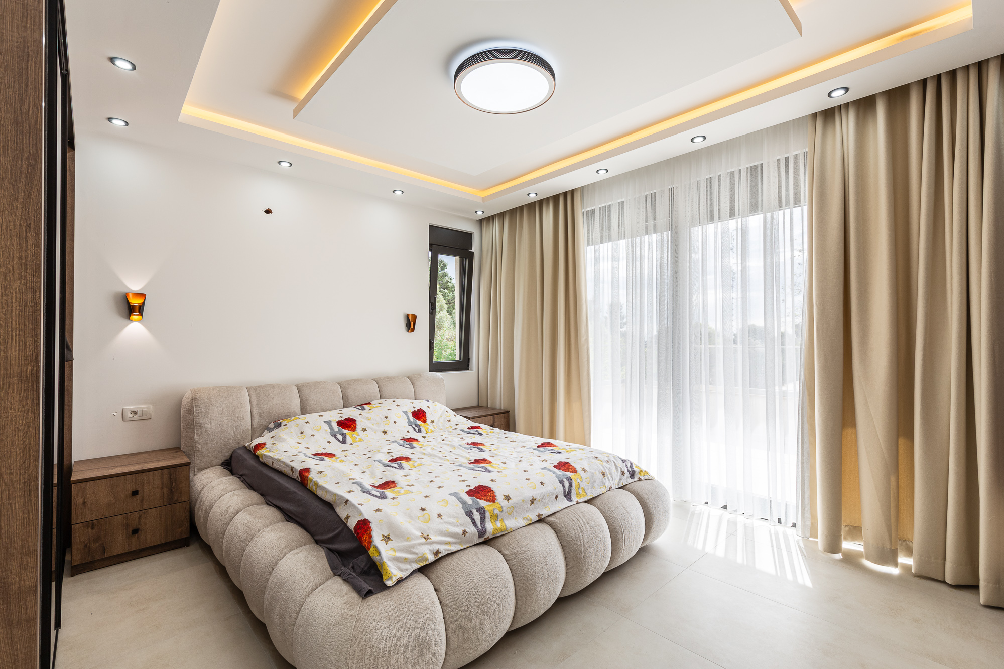 Luxurious three-storey villa with a large yard