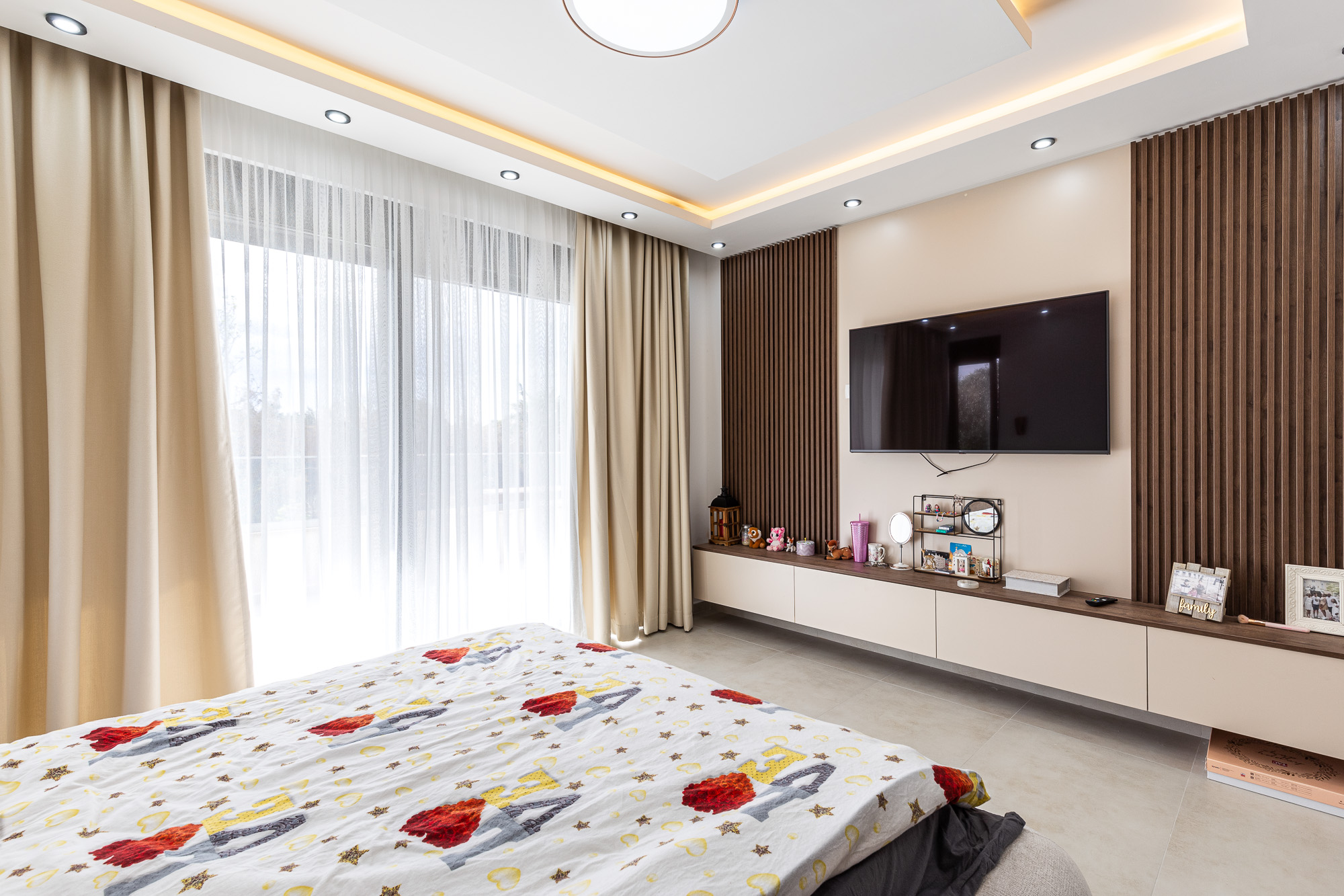 Luxurious three-storey villa with a large yard