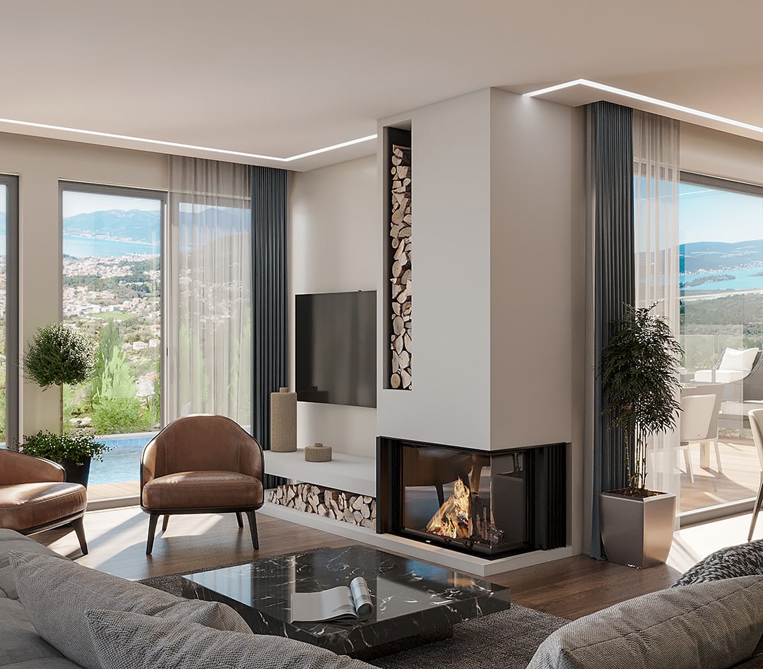 Exclusive villas with sea view