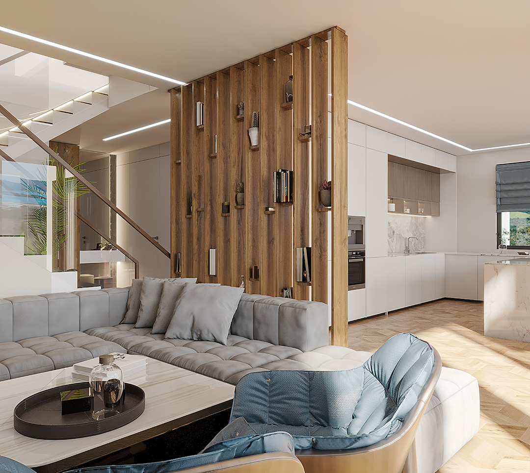 Exclusive villas with sea view