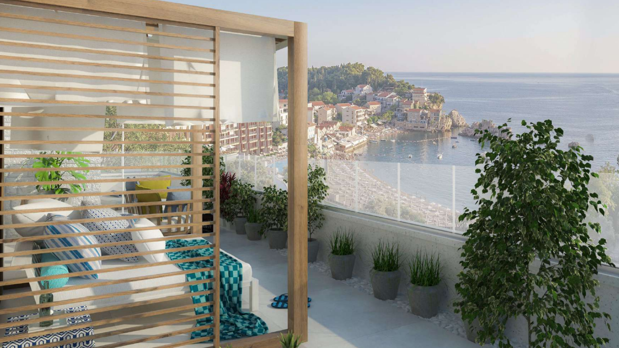 Penthouse in Przno with panoramic sea view