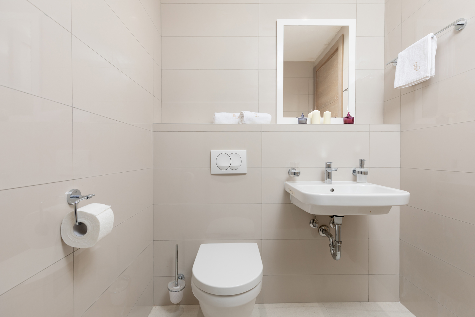 A complex of modern villas with a beautiful view