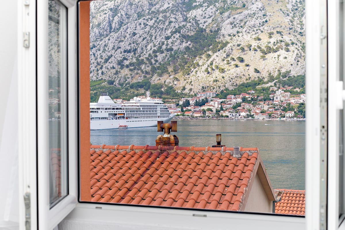 Two houses on the first line to the sea in Muo, Kotor