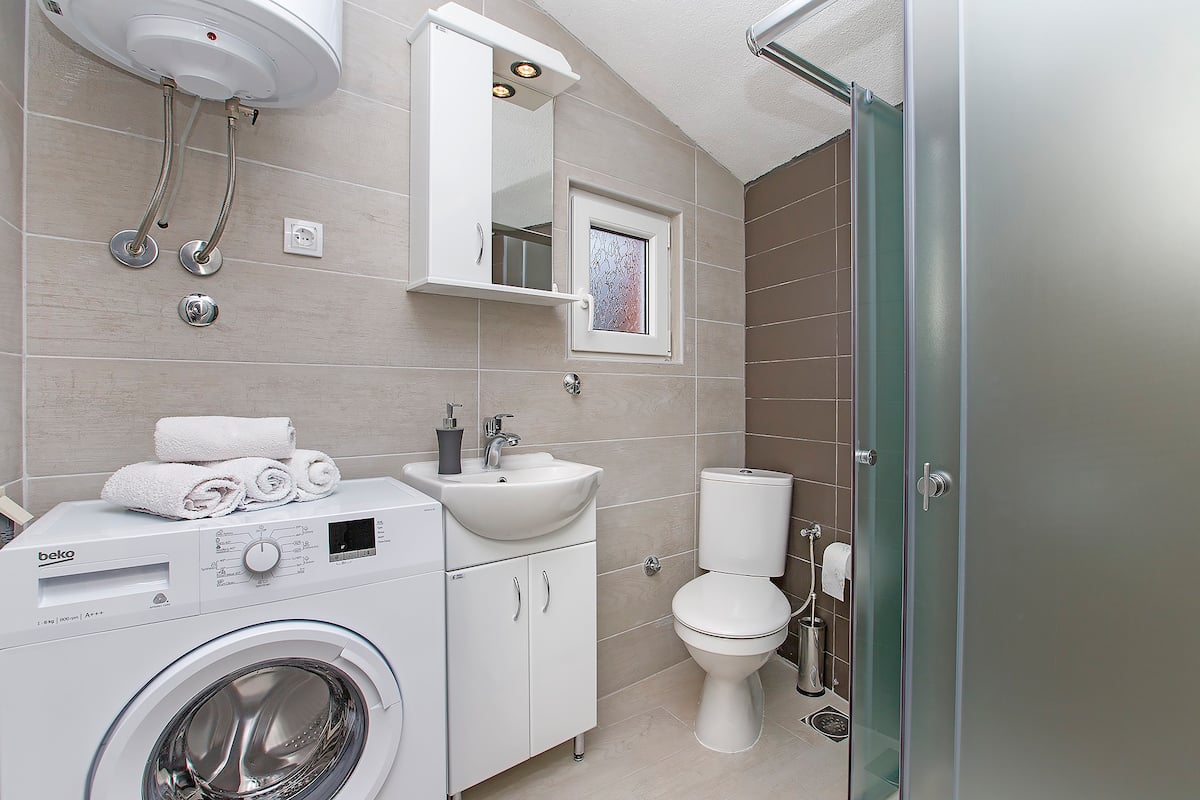 Two houses on the first line to the sea in Muo, Kotor