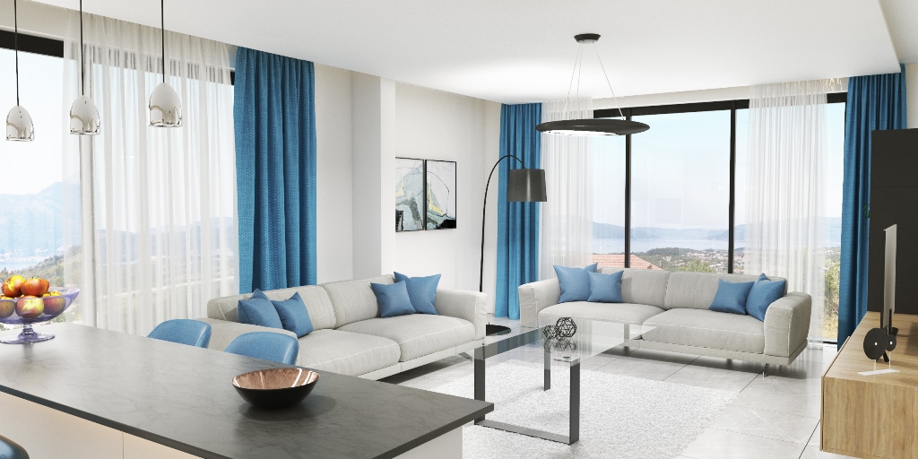 Apartments in a complex with swimmig pool in Kotor