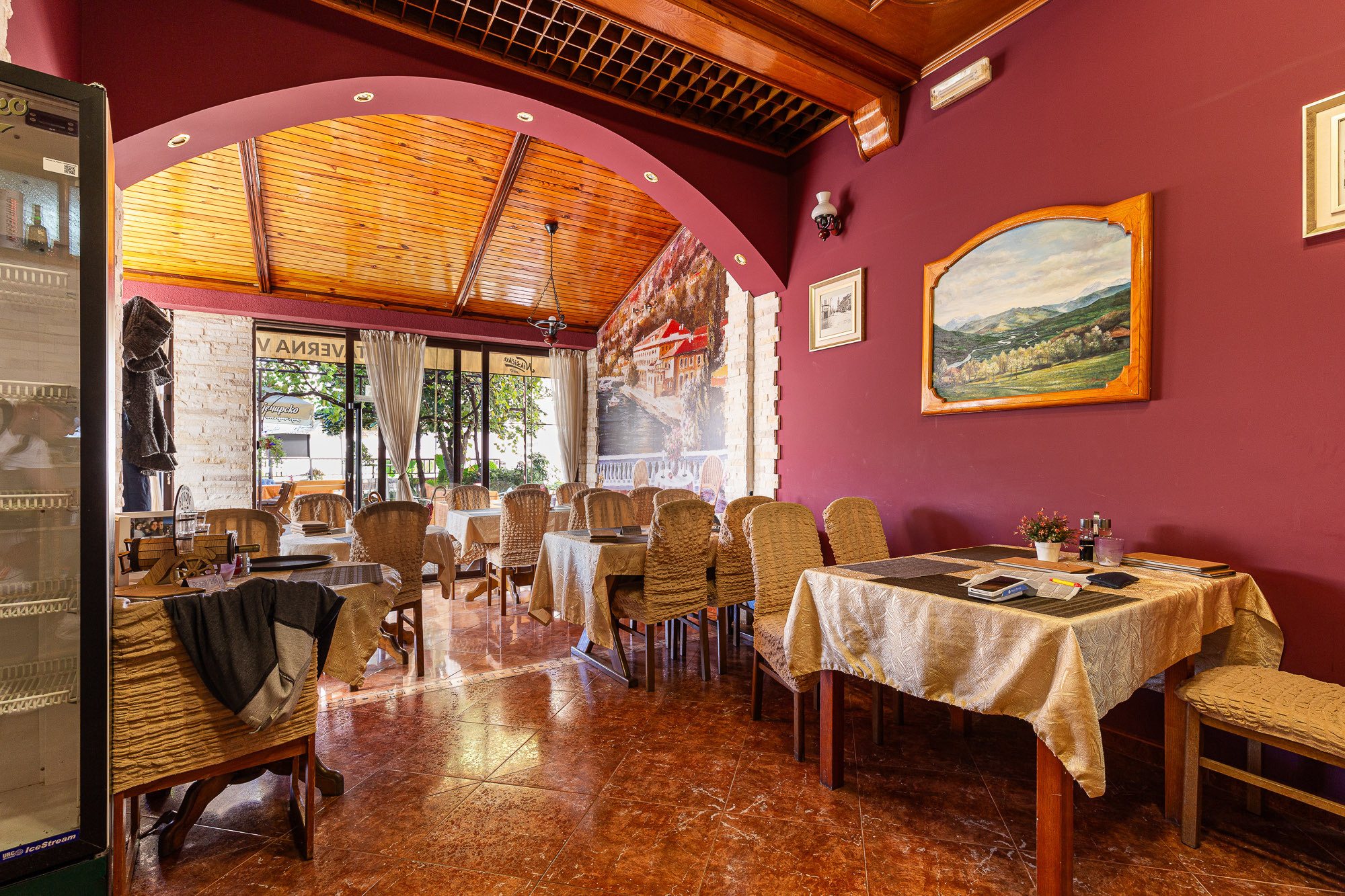 A restaurant in the center of Budva