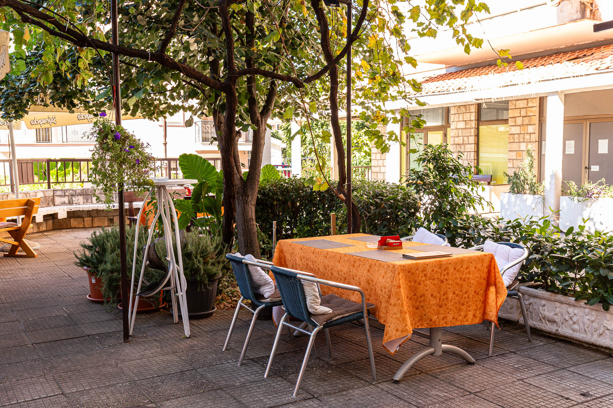 A restaurant in the center of Budva