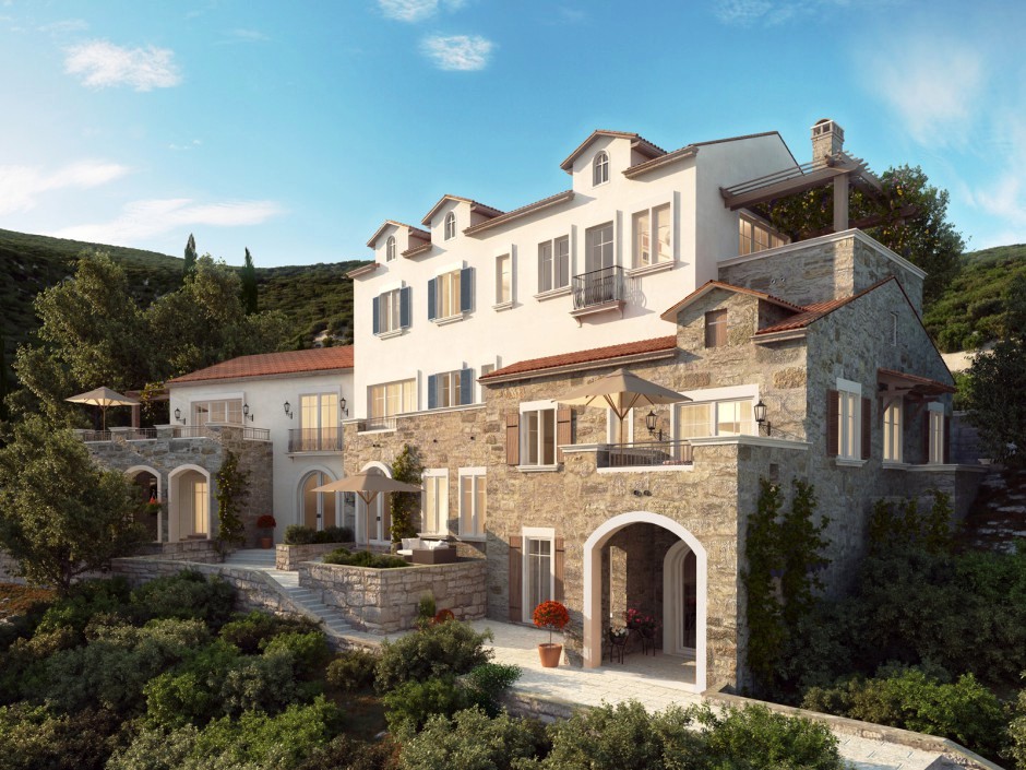 Luxurious apartments in Lustica