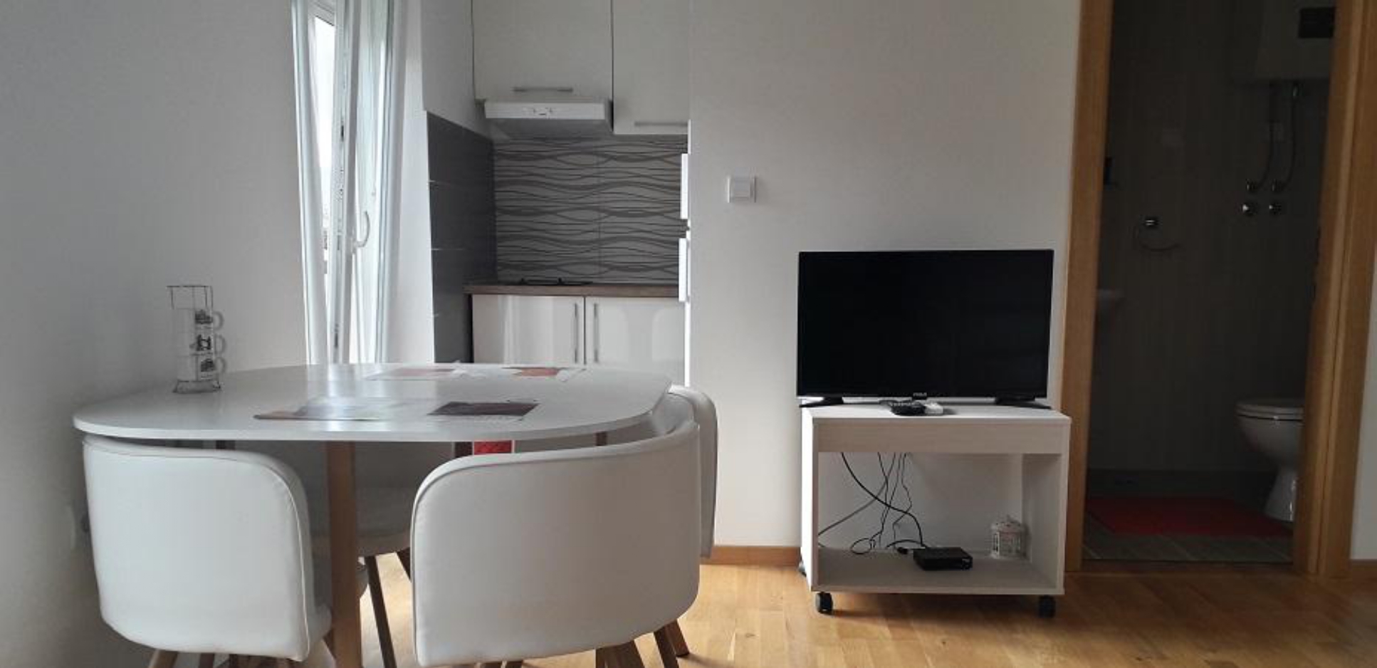 Apartments in complex with pool