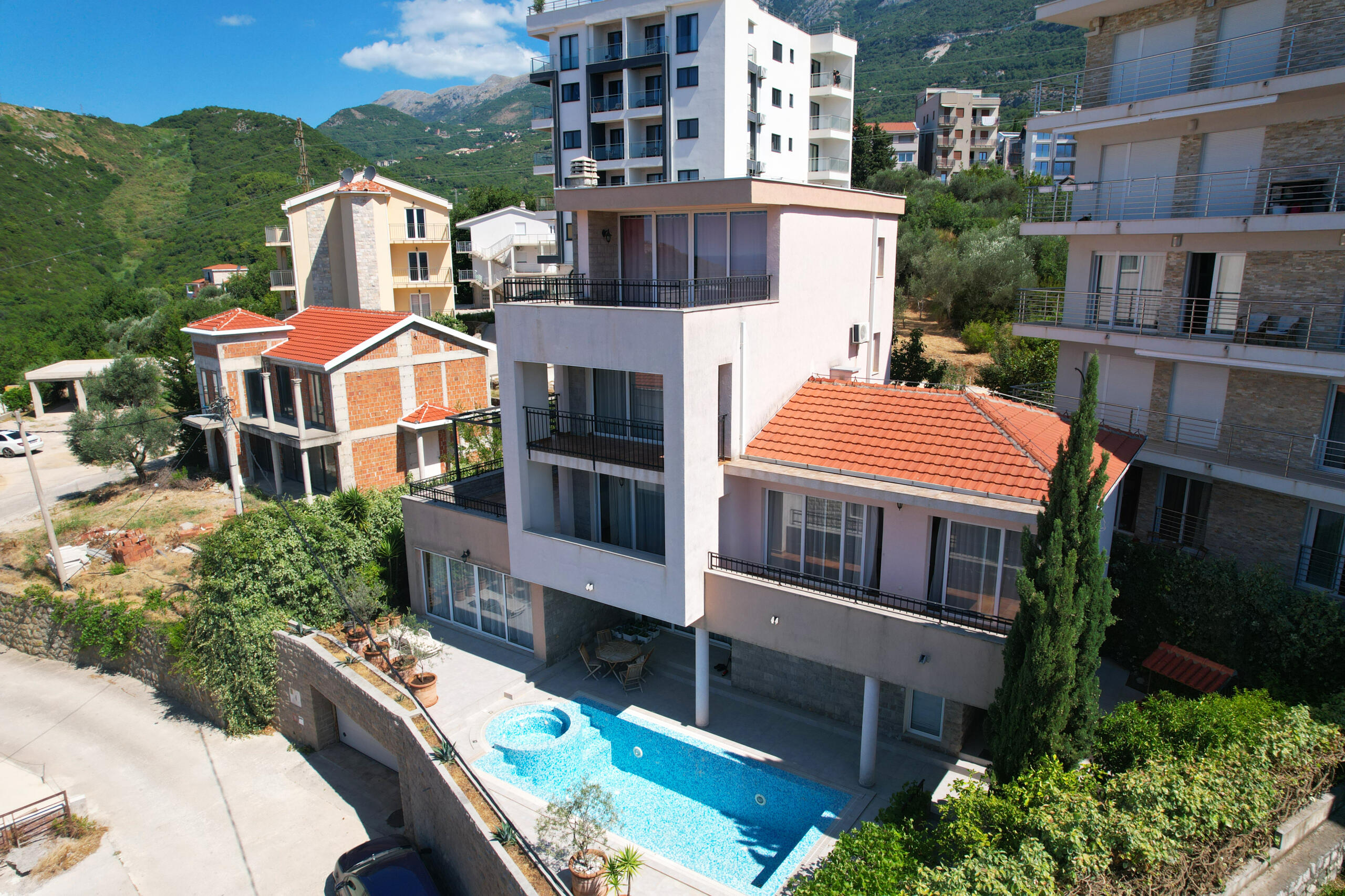 Sea view villa in Becici