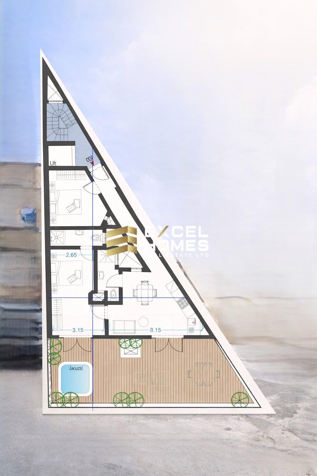 2 bedroom Penthouse in Swatar, Malta – 66519