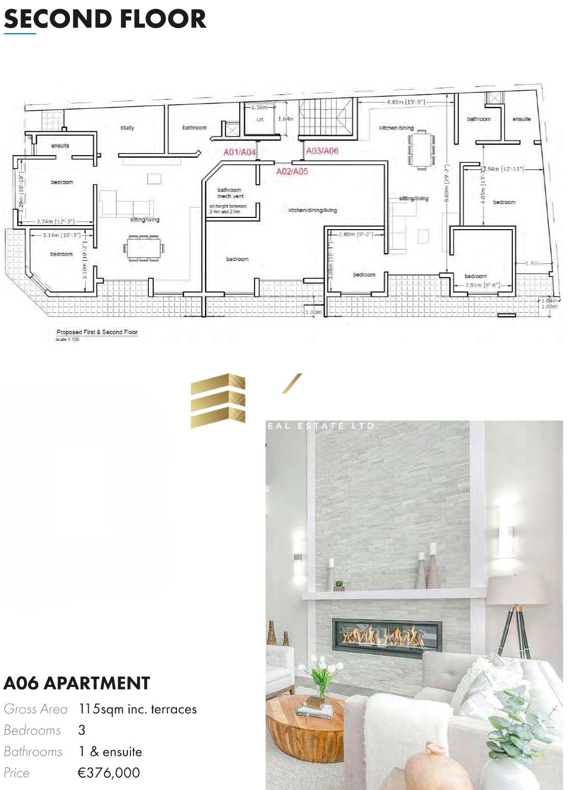 3 bedroom Apartment in Mosta, Malta – 66313