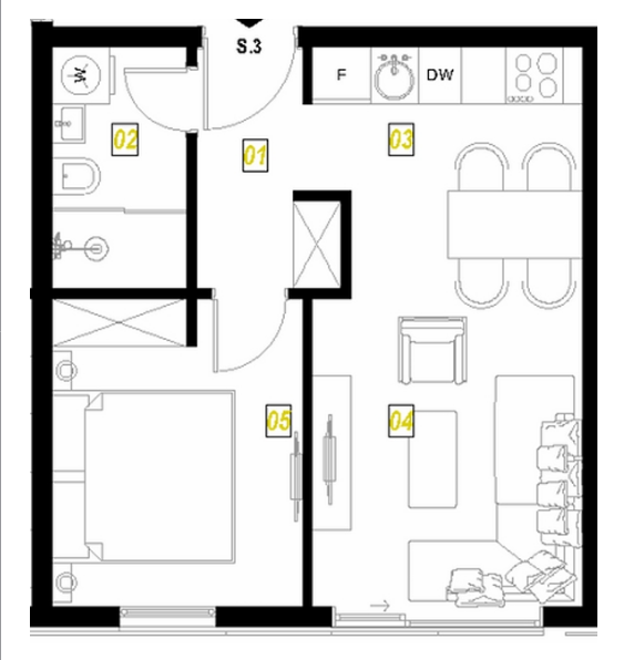 Apartment for Sale in an Under-Construction Building in Budva, Lazi District