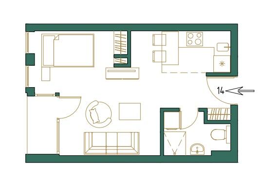 Studio in Edelweiss Ecohouse Club House: Your Asset on Montenegro’s Leading Ski Resort