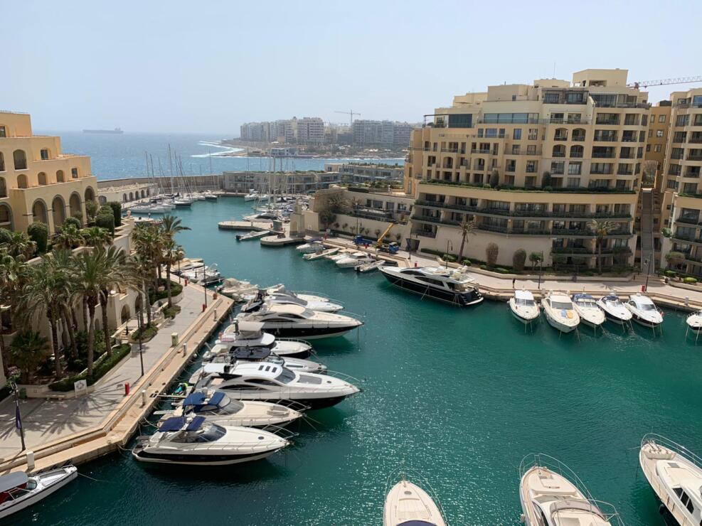 Live the Ultimate Seafront Lifestyle in This Stunning Corner Apartment in Portomaso, St. Julians