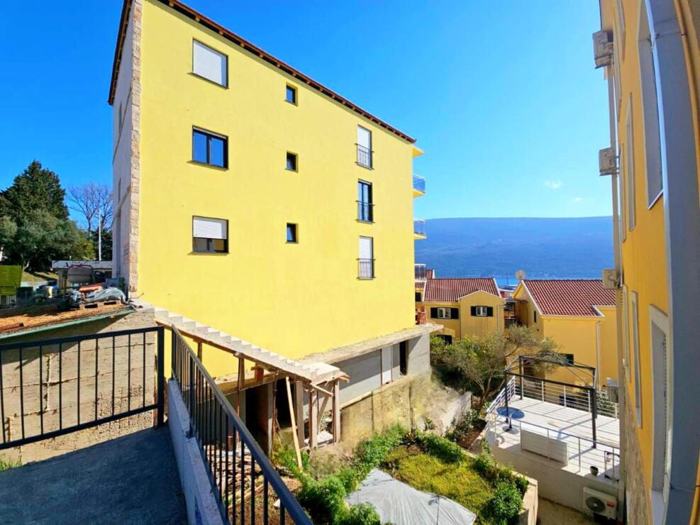 A luxurious one-bedroom apartment with a sea view in Djenovici, Herceg Novi, is for sale.