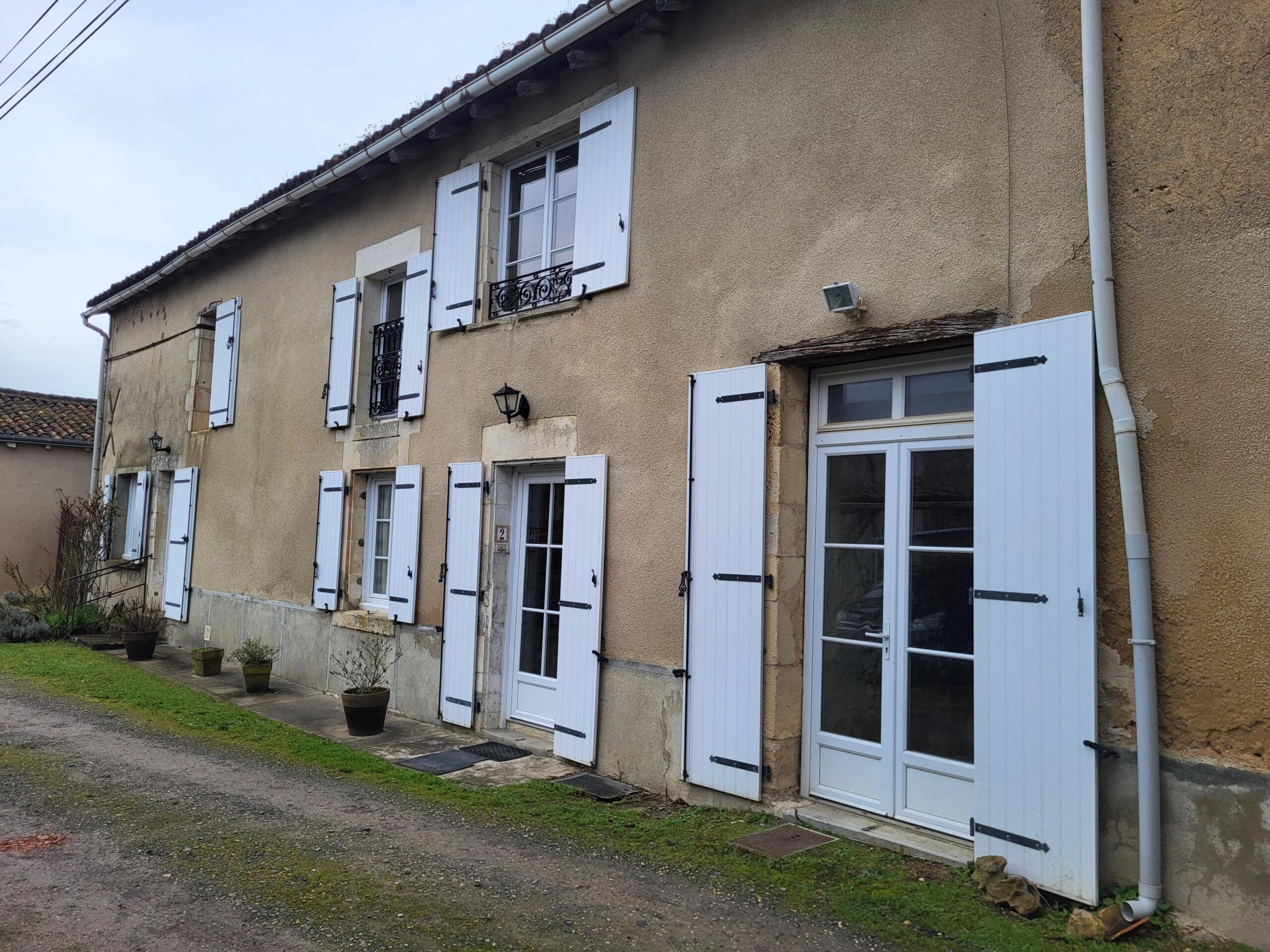 Charming four bedroom farmhouse with ground floor bedroom and bath, barns pool, grazing and buildable land, Poitou-Charentes – France – BVI83473
