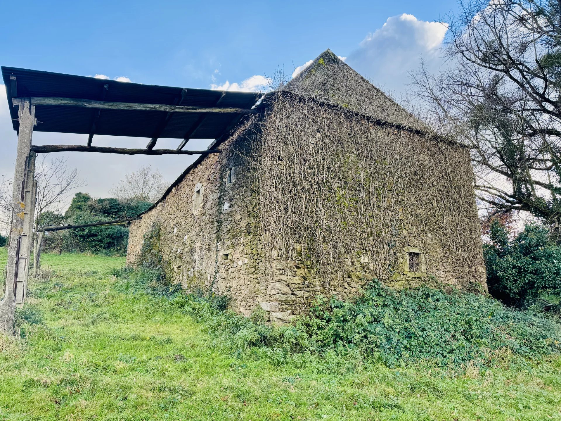 Rieupeyroux – Stone Barn for Renovation with Land in a Peaceful Hamlet, Midi-Pyrénées – France – BVI78704