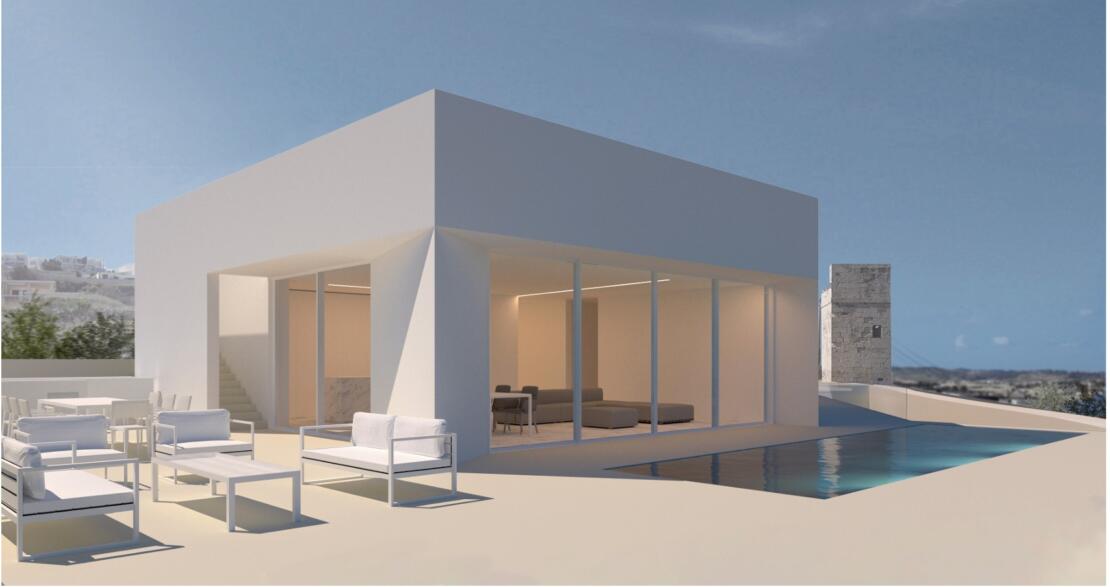 Stunning Modern 4-Bedroom Detached Villa with Panoramic Views in Madliena Heights for Sale