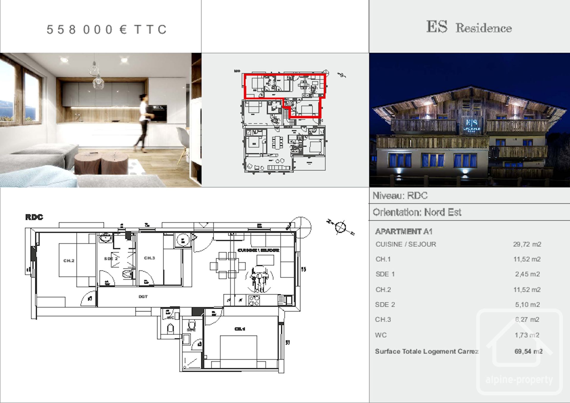 3 Bedroom Apartment – APPTLERIDGEA1