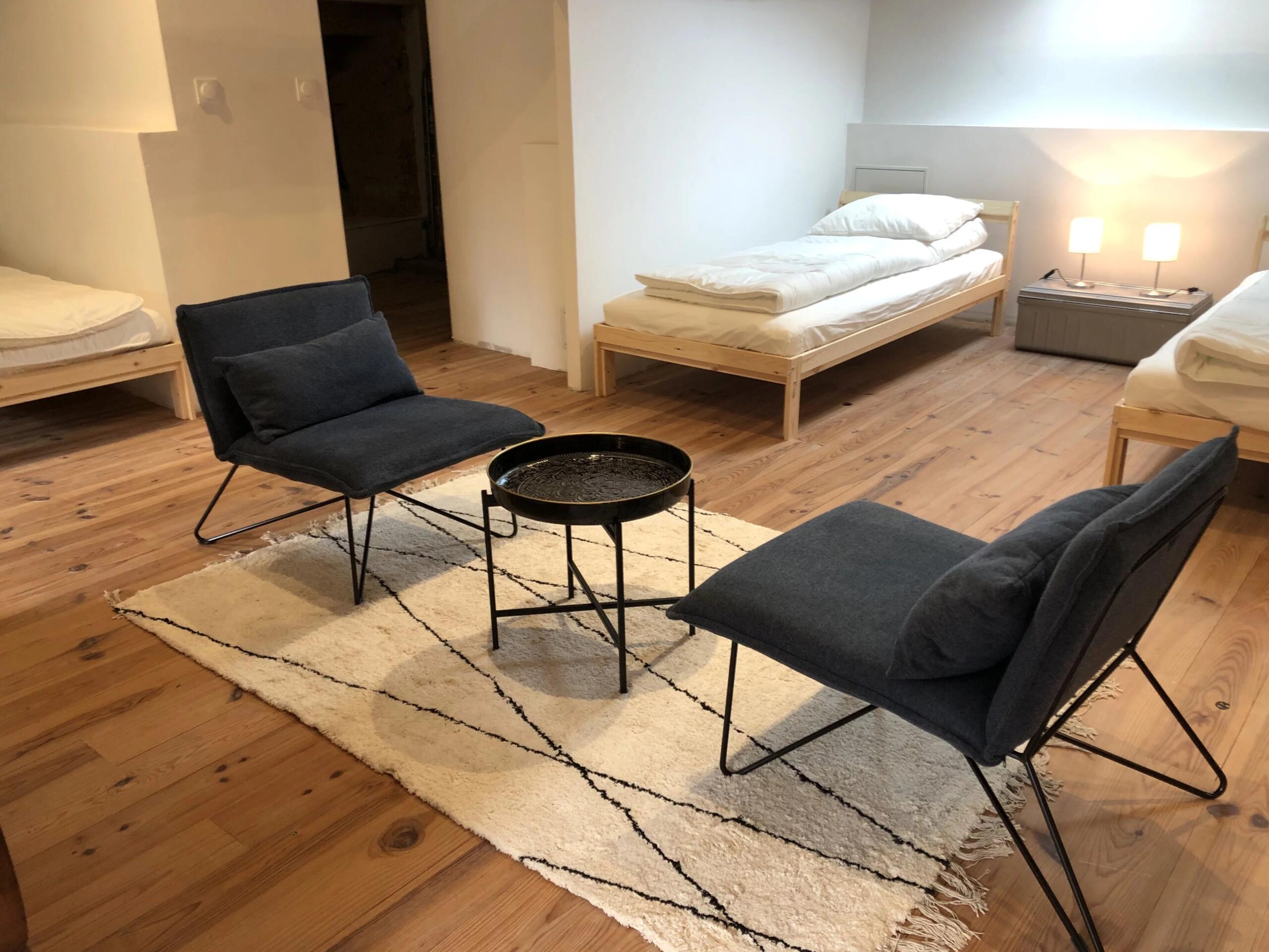 Renovated stone farmhouse with views over a pretty ruined chapel, Aquitaine – France – BVI84340