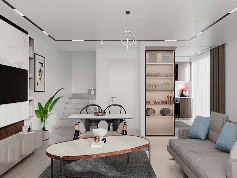 Six semi-detached Villas at the top of Marina Road, Altinkum – TC1948