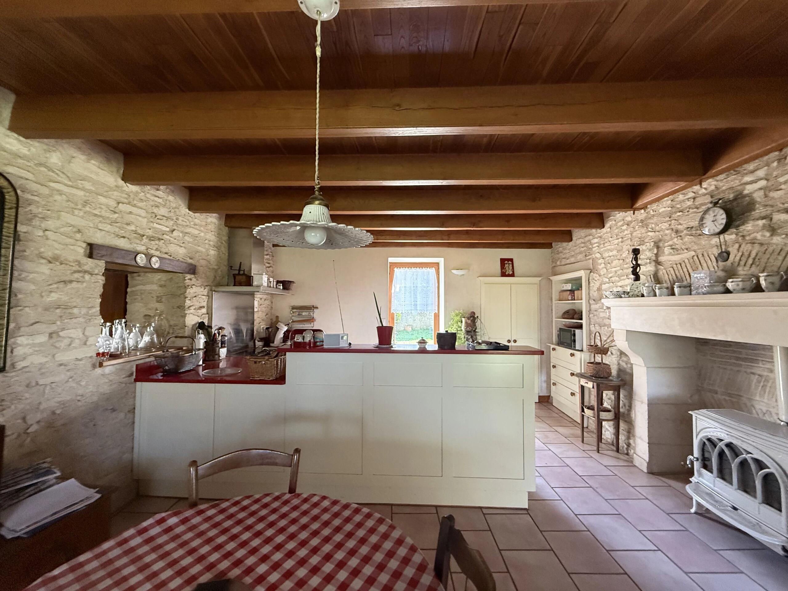 Traditional longere with mezzanine, Poitou-Charentes – France – BVI84407