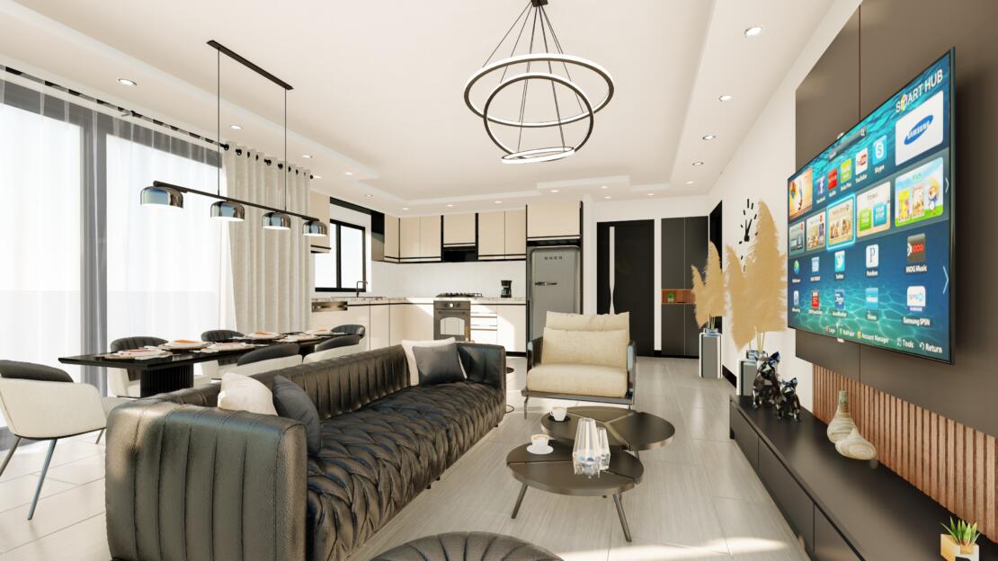 Vanora Park – Sea & Mountain Views- 3 Bedroom Apartments , Northern Cyprus, Iskele, Long Beach