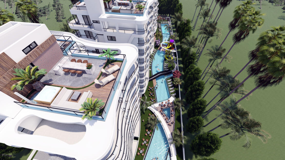 Vanora Park – Sea & Mountain Views- 3 Bedroom Apartments , Northern Cyprus, Iskele, Long Beach