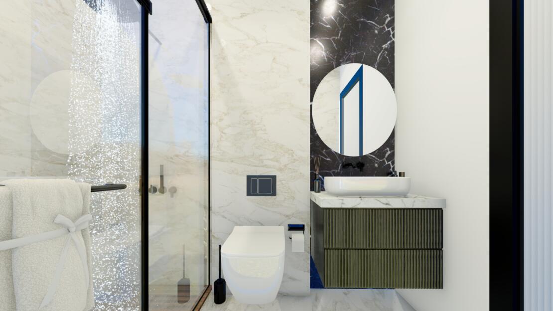 Sea & Pool Side Views – Vanora Park – 2 Bed Apartments, Northern Cyprus, Iskele- Long Beach