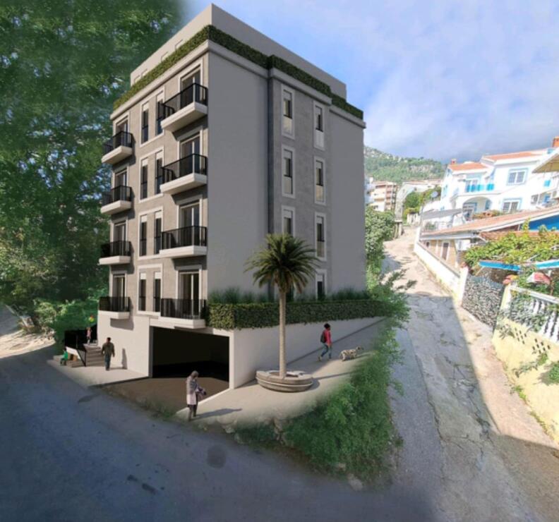 A unique apartment with three terraces in the Seven Stars residential complex in Budva, Lazi.