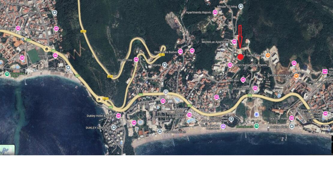 Beachfront Apartment in Bečići (750 m to Blue Flag Beach)