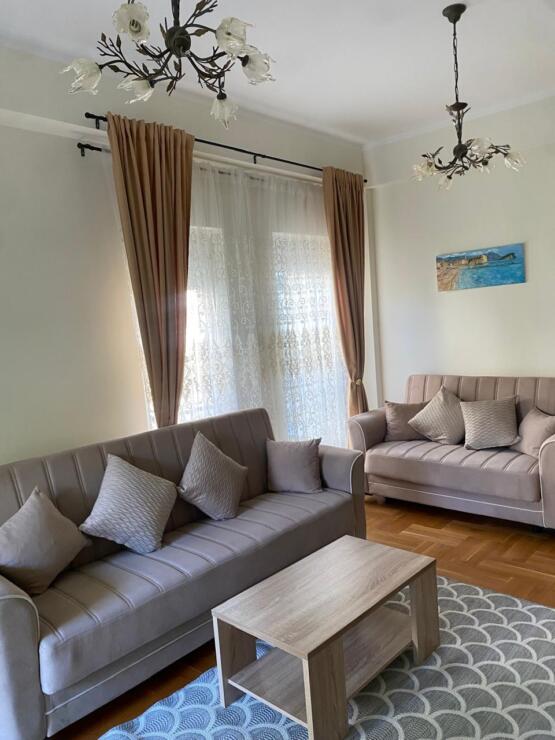 Stylish two-bedroom apartment for sale in a club house with a swimming pool and a real garden.