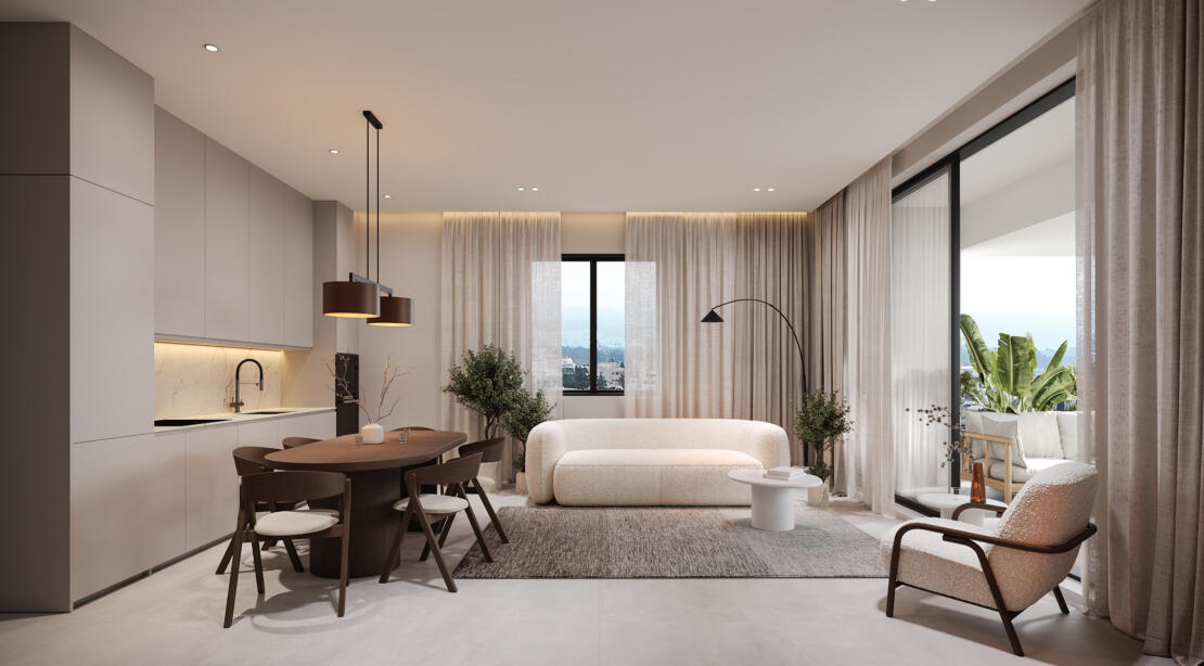 Skala Project – Panoramic Sea View – Beautiful 1 & 2 Bedroom Apartments, Paphos