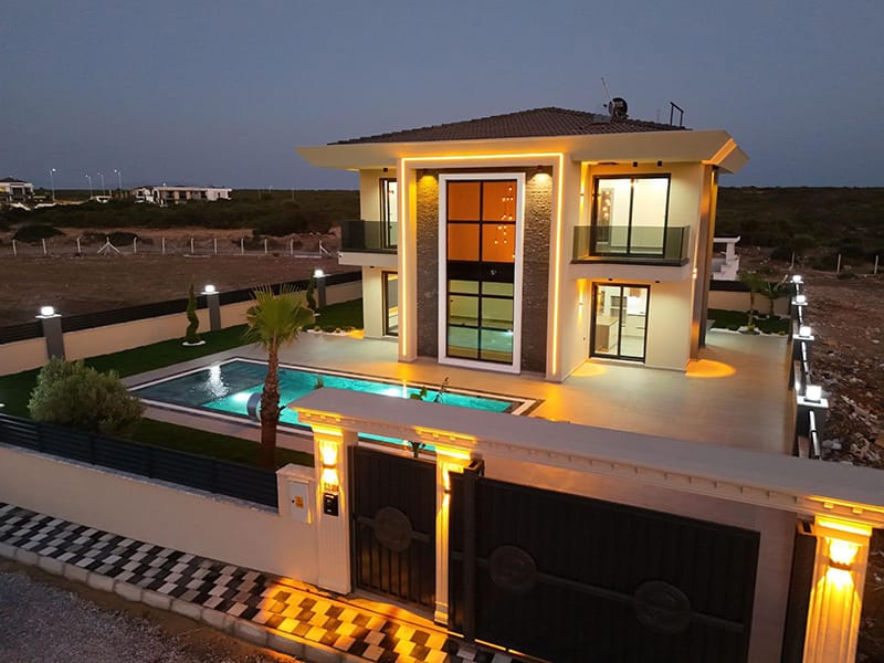 Luxury detached four bed Villa with pool near Imbat Beach, Altinkum – TC1958