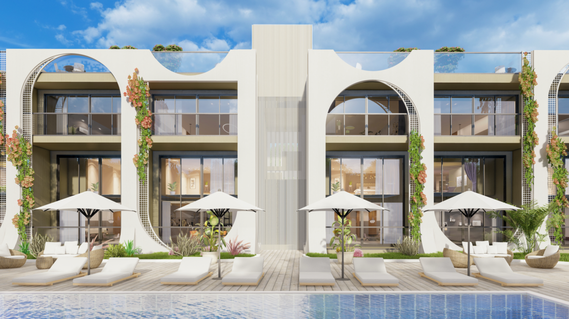 Aqua Garden – Rental Guarantee 7% – Studio Garden Apartments , Esentepe, Northern Cyprus